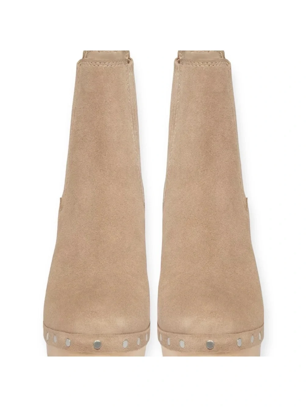 Paige Anthropologie Adina Platform Chelsea Boots in Tan Suede, Size 6, NEW_5